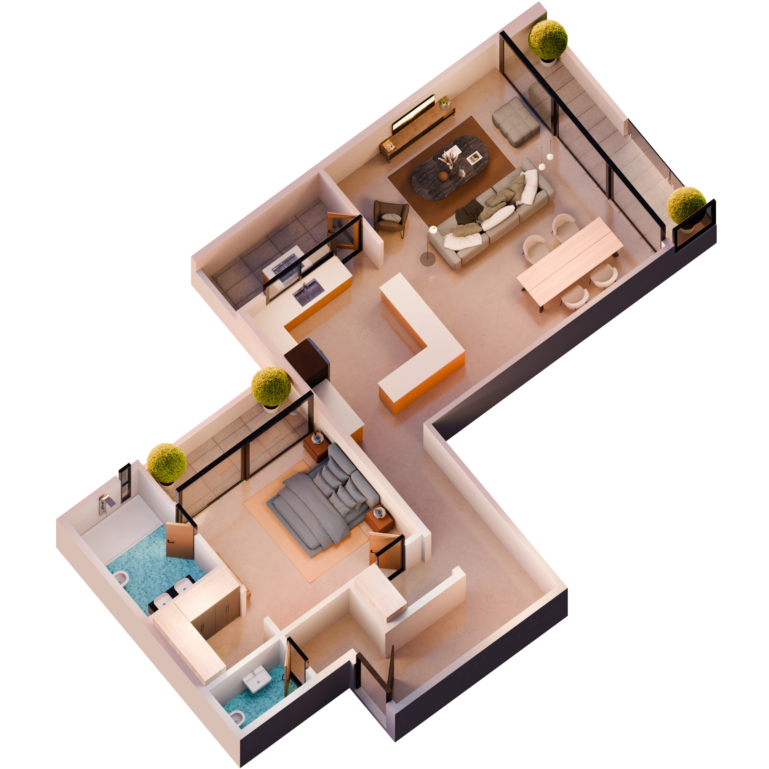 Plan architectural F2 (ETG 5)