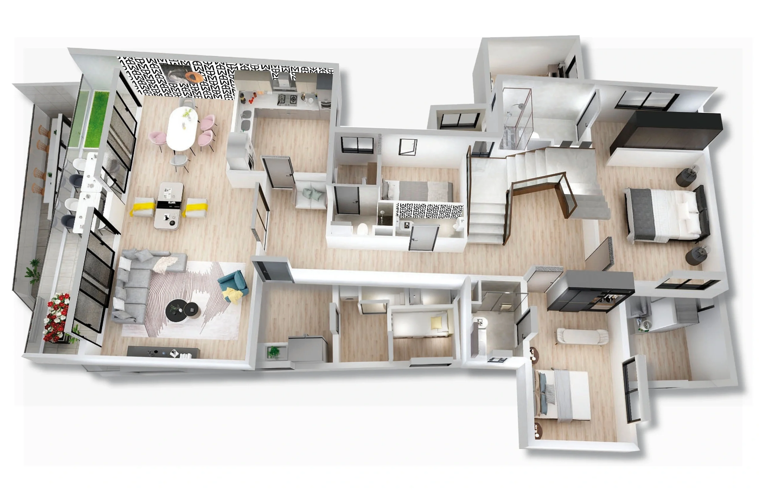 Plan architectural Duplex 1A