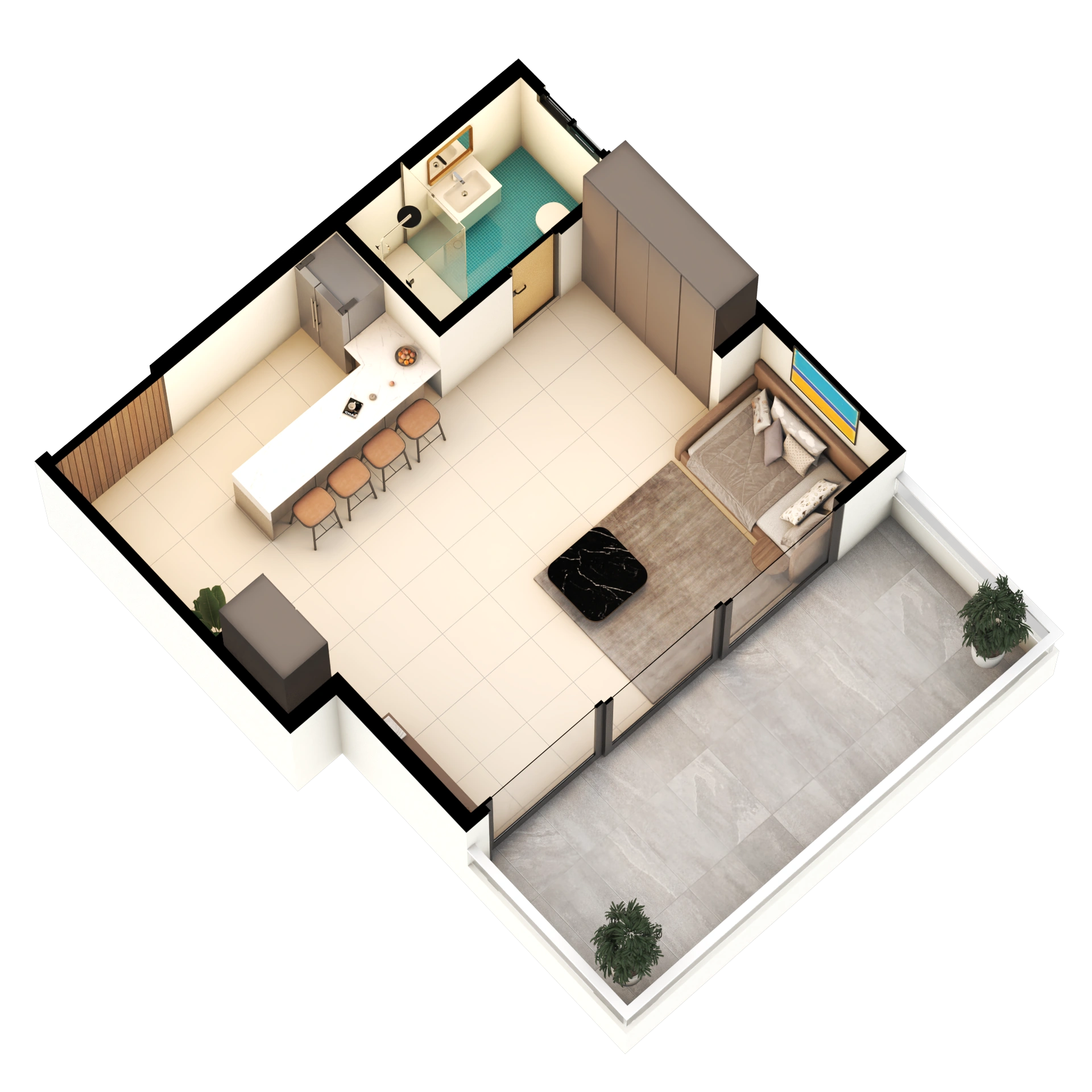Plan architectural F1-ETG7