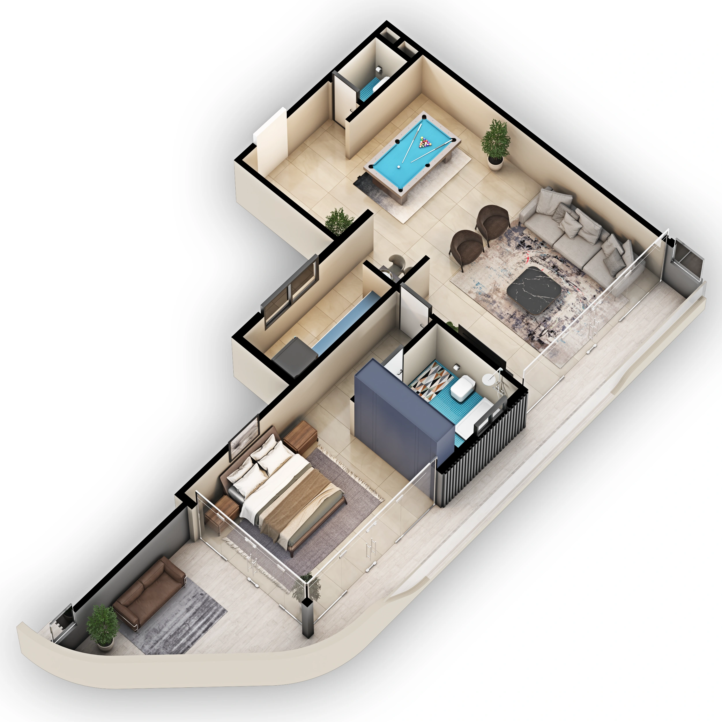 Plan architectural R+1 F3